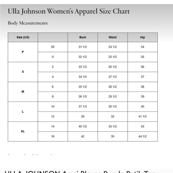 ULLA JOHNSON Amai Blouse Purple Batik Top Size 4 Small Flutter Sleeve Boxy - Picture 11 of 11